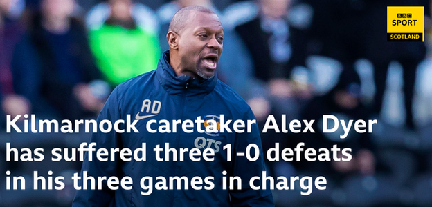 Kilmarnock caretaker boss Alex Dyer