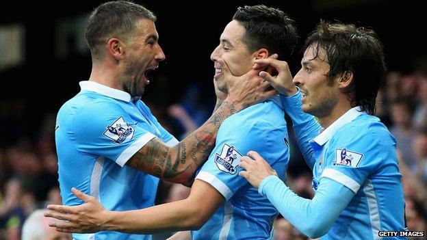 Man City celebrate