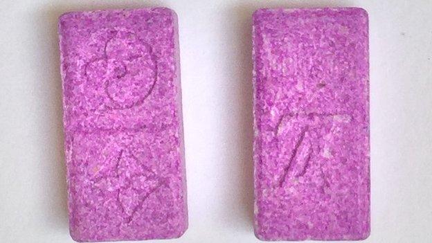 Ecstasy drugs with Louis Vuitton logo