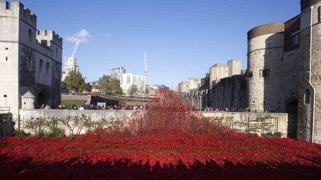 Blood Swept Lands and Seas of Red installation