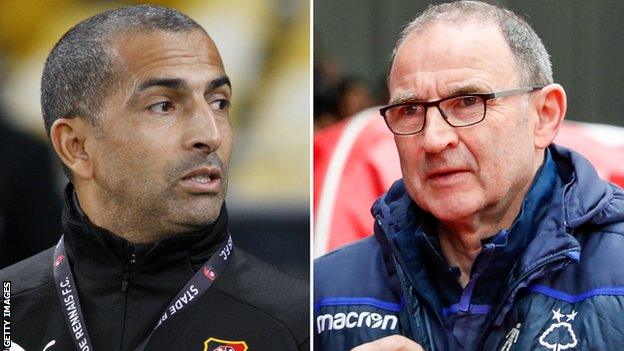 Sabri Lamouchi (left) and Martin O'Neill