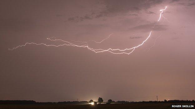 Lightning over St Neots