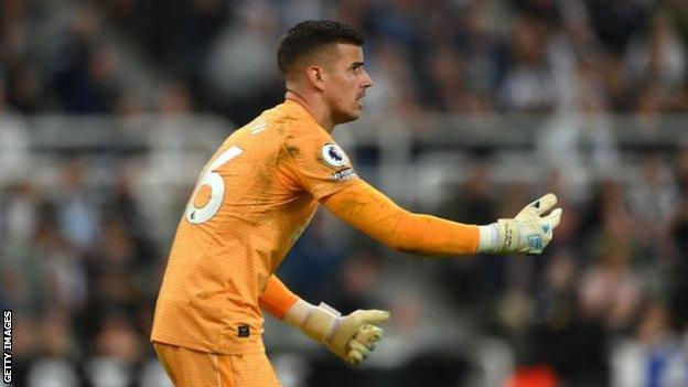 Karl Darlow playing for Newcastle United