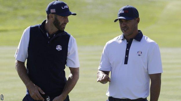 Brooks Koepka and Dustin Johnson