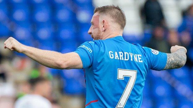 Gardyne celebrates v Morton