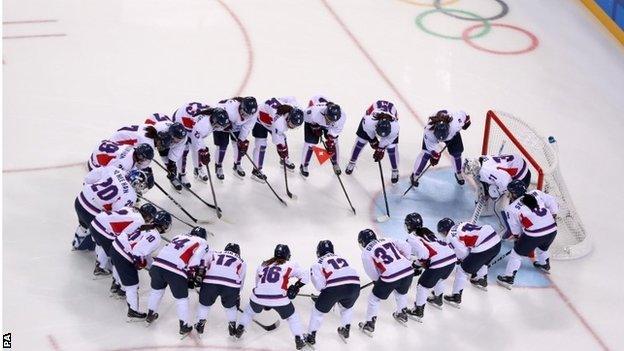 The Korea hockey team