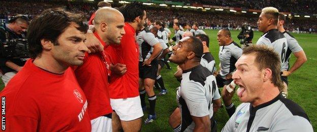 France play New Zealand in the 2007 World Cup