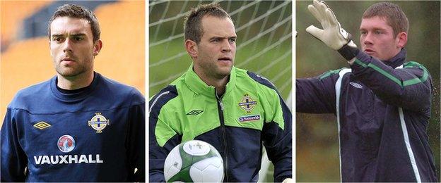 Lee Camp, Alan Mannus and Michael McGovern