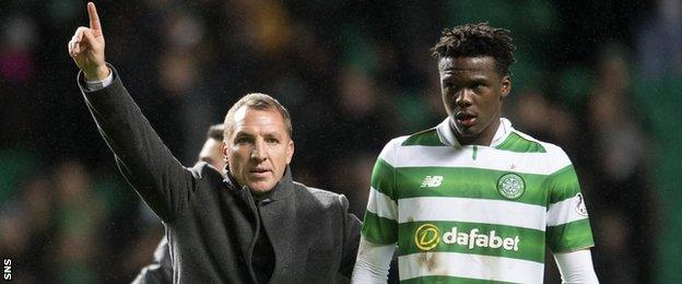 Brendan Rodgers and Dedryck Boyata