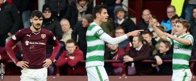 Nir Bitton shot Celtic ahead at Tynecastle