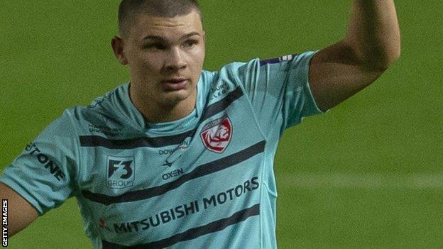 Aaron Hinkley in action for Gloucester