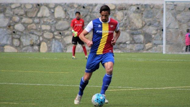 Bessone in action for FC Andorra