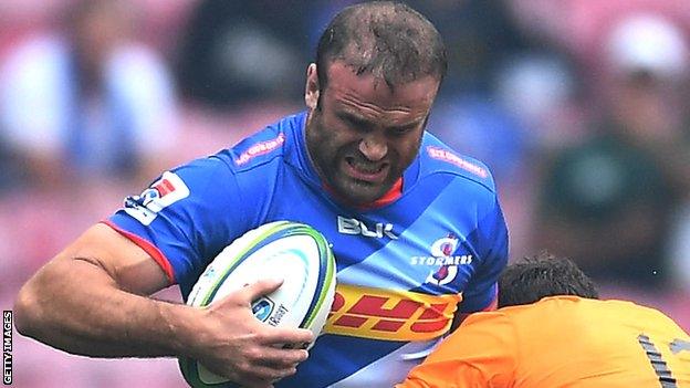 Jamie Roberts in action for Stormers