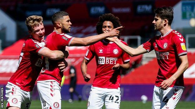 Bristol City celebrate