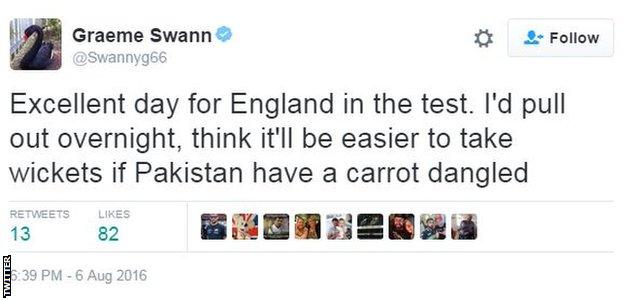 Graeme Swann tweet