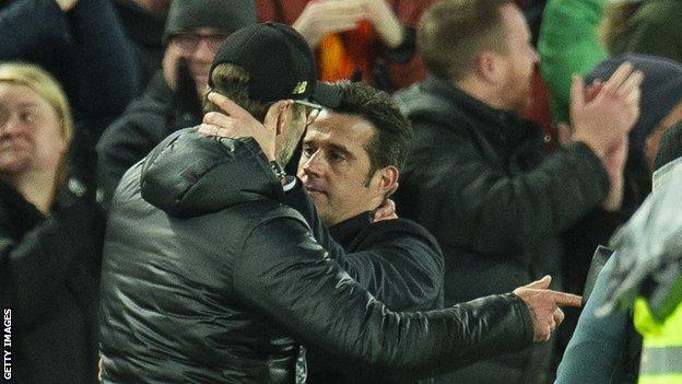 Jurgen Klopp and Marco Silva