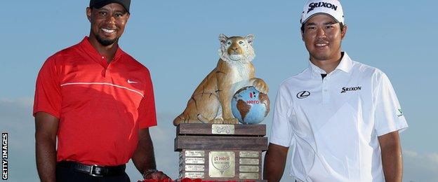 Tiger Woods and Hideki Matsuyama