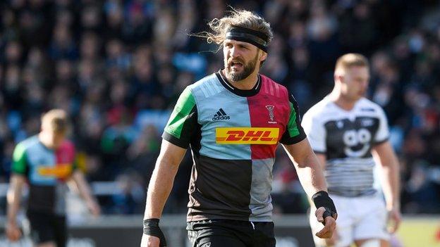 Harlequins openside flanker Luke Wallace