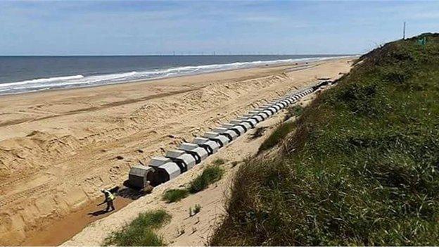 Hemsby sea defences