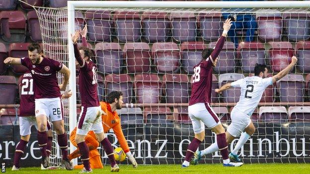 Reghan Tumilty's close-range finish was Raith's third of the game