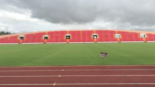 The Roumde Adjia stadium in Garoua, Cameroon