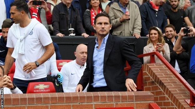 Frank Lampard (centre) at Old Trafford