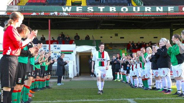 Kelly Bailie at her testimonial match