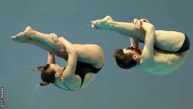 Tom Daley and Grace Reid