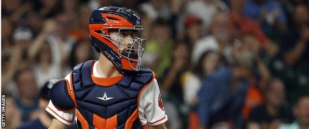 Houston Astros catcher Garrett Stubbs