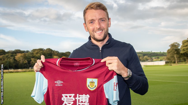 Dale Stephens after signing for Burnley