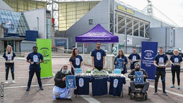 The gazebo, offering support, snacks and information during Ramadan, will be outside Preston North End's Deepdale home until 7 May