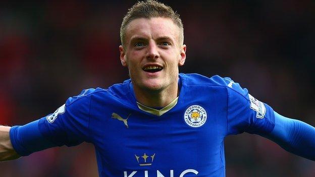 Leicester City striker Jamie Vardy