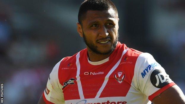 St Helens back rower Dominique Peyroux