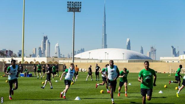 Celtic training in Dubai