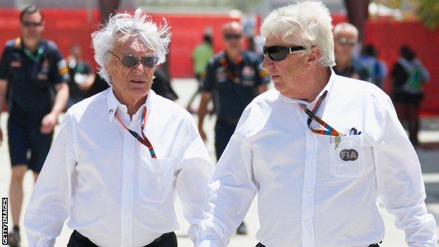 Bernie Ecclestone and Herbie Blash