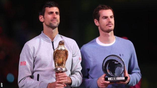 Andy Murray and Novak Djokovic