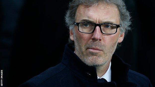 Paris St-Germain coach Laurent Blanc