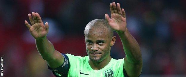 Man City defender Vincent Kompany