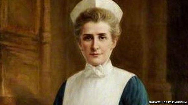 Edith Cavell painting by Raymond Lynde