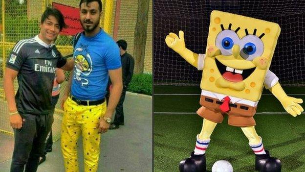 Sosha Makani and SpongeBob SquarePants