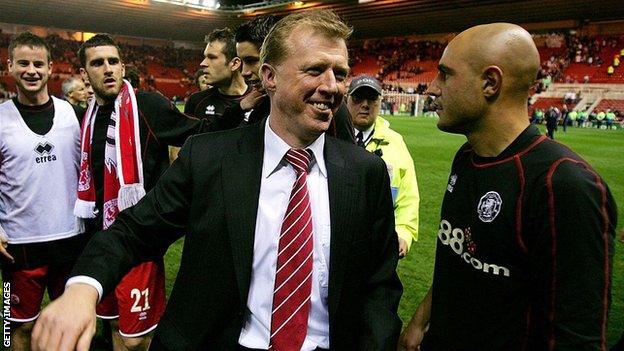 Steve McClaren and Massimo Maccarone