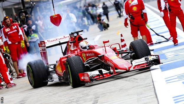 Ferrari driver Sebastian Vettel