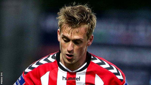 Lukas Schubert netted his first goal in a Derry City shirt