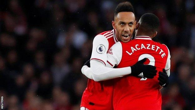 Pierre-Emerick Aubameyang and Alexandre Lacazette