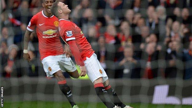 Wayne Rooney pretended to be knocked out after scoring against Tottenham in 2015