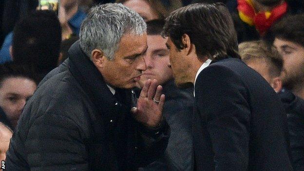 Jose Mourinho and Antonio Conte