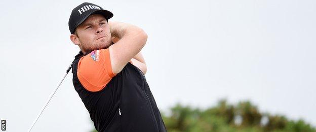 Tyrrell Hatton drives at Castle Stuart