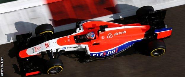 Manor F1 Team's British driver Will Stevens