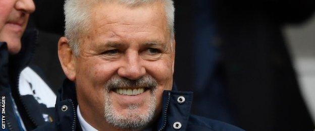 British and Irish Lions head coach Warren Gatland