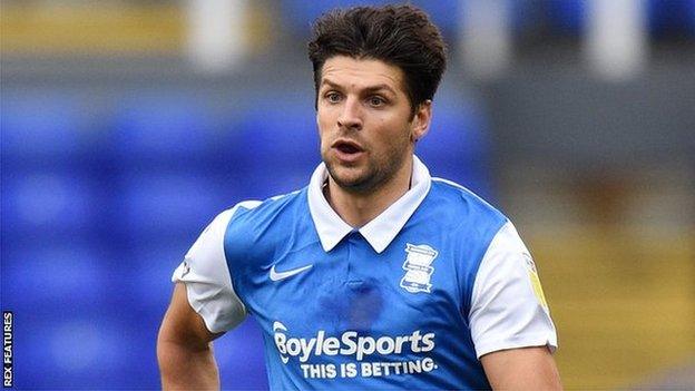 George Friend in action for Birmingham City